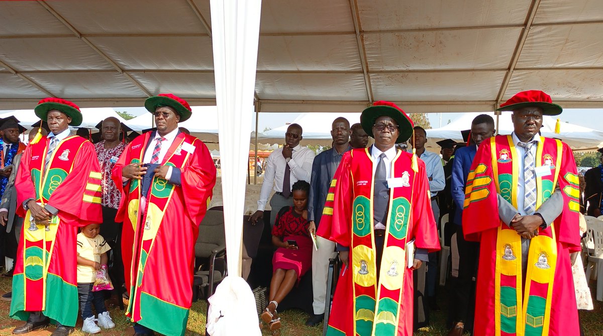 GuluVarsity's tweet photo. Congratulations to our four PhD graduands. The number increased from 3 in the 19th graduation to 4 in the 20th graduation. https://t.co/DMeLfl5fpo
