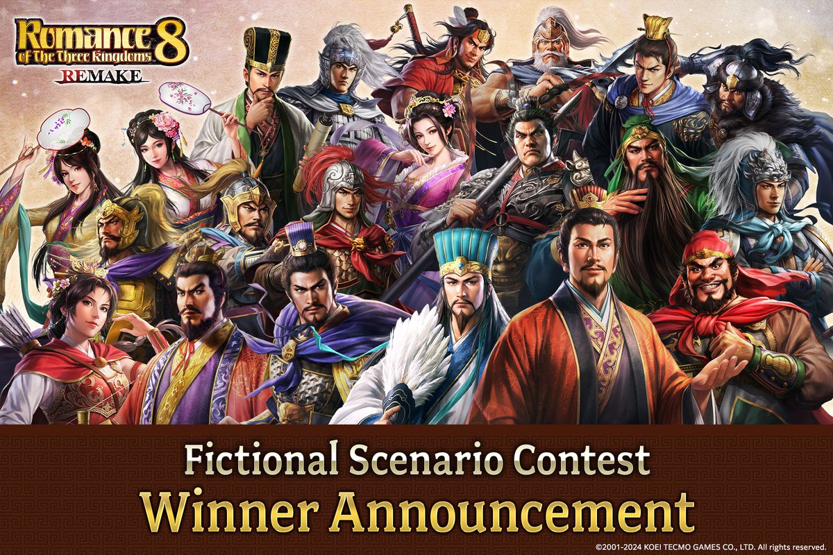 koeitecmoeurope's tweet photo. The winners of the fictional scenario contest for #RTK8REMAKE have been revealed on our official website:
> https://t.co/5THBQJSQot
Plus, the development team has provided planned updates for February, found in this link below:
> https://t.co/exc7vH3ryK
#KTfamily https://t.co/4V8ar8BpOE