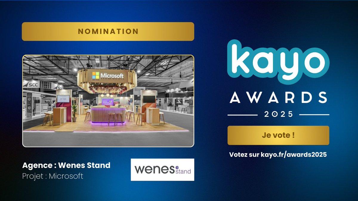 [ KAYO Awards 2025 ] – Le Prix des Meilleurs Stands de l’Année

PROJET 7

Agence : <a href="/Wenes/">Wenes</a>
Exposant : @mscloud for Healthcare
Salon : <a href="/parisSANTEXPO/">SantExpo</a>
➡️ Le projet : hubs.ly/Q033T7mx0

#KAYOAwards2025

-------
KAYO. La solution pour transformer vos salons en machine à leads.