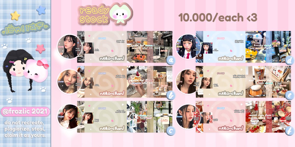 ranrpo's tweet photo. @__zarauns Sini Kak!!

@frozlic knows how to make your layout look flawless, delivering a design that enhances every element. 🪅 https://t.co/FqQXwCzDTB
