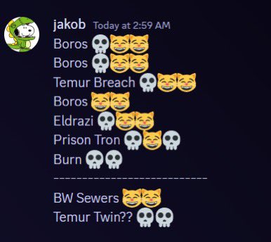 jakoboffline's tweet image. TOP 4 MODERN CHAL

Beat all the 2024 decks lost to all the 2014 decks?

WHAT OTHER WHITE BOY IS DOING IT LIKE ME. TOMORROW PICTURE WITH BAGGY PANTS