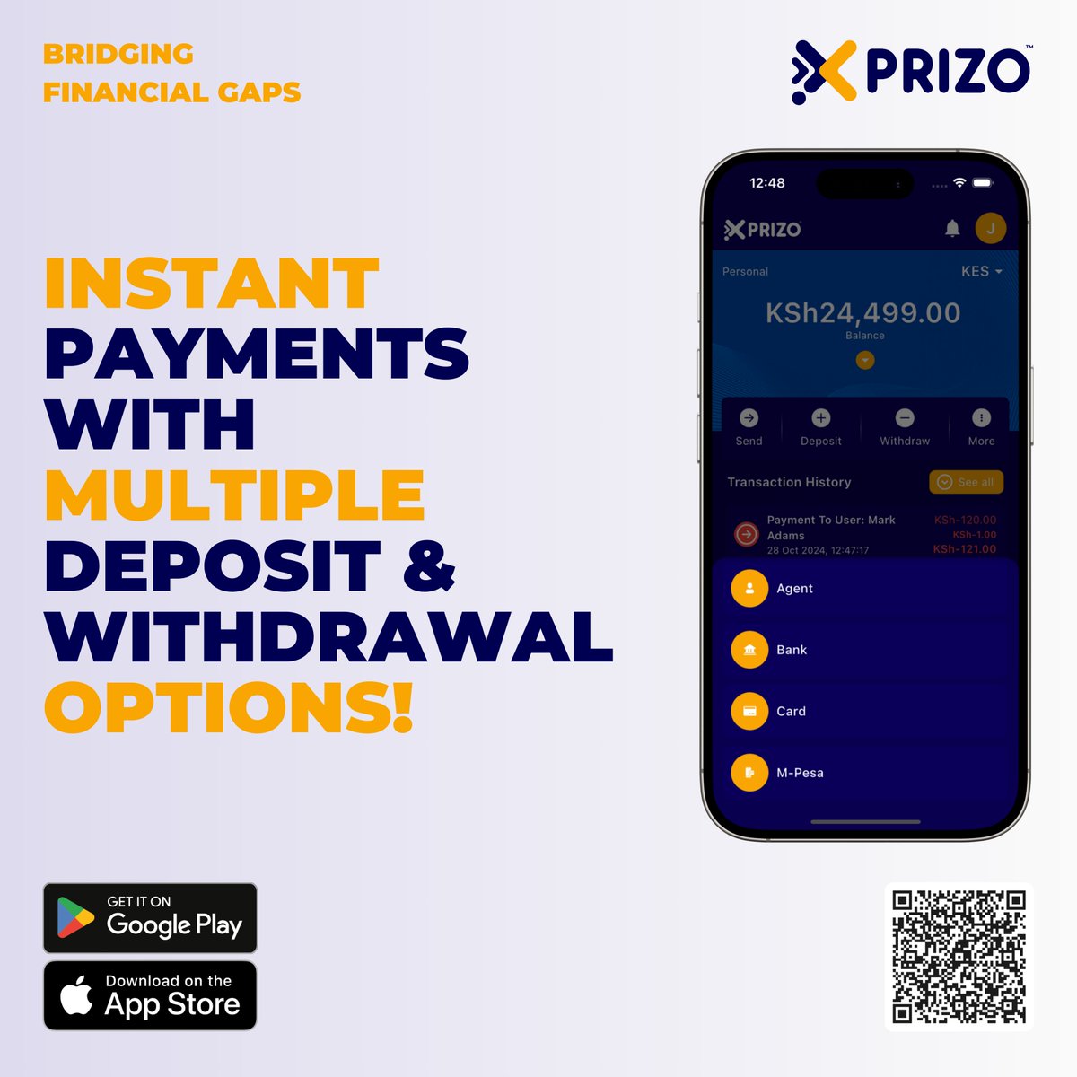 xprizoapp's tweet photo. 🌐 Expand Your Reach, Simplify Your Work 🌐

With Xprizo, manage multiple customers and currencies effortlessly from a single dashboard.

Available on iOS App Store &amp; Google Play Store!

#Xprizo #AgentSolutions #FinancialInclusion #Empowerment #GlobalNetwork #SimplifiedManagement https://t.co/MPf7ffBQB3