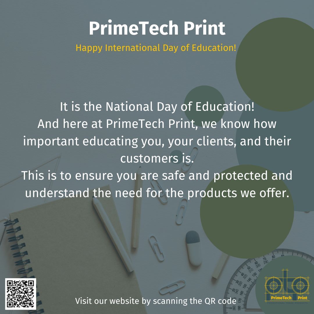 PrimeTechPrint's tweet photo. Happy International Day of Education! 📚

From the PrimeTech Print Team 

For more info scan the QR code or contact us at: sales@primetechprint.co.uk
Alternatively call us at: 01623 687741
Business Hours: Mon-Thursday 9.00- 16.30 and Fridays 9.00- 14.00

#PrimeTechPrint https://t.co/HkHnJLW05Y