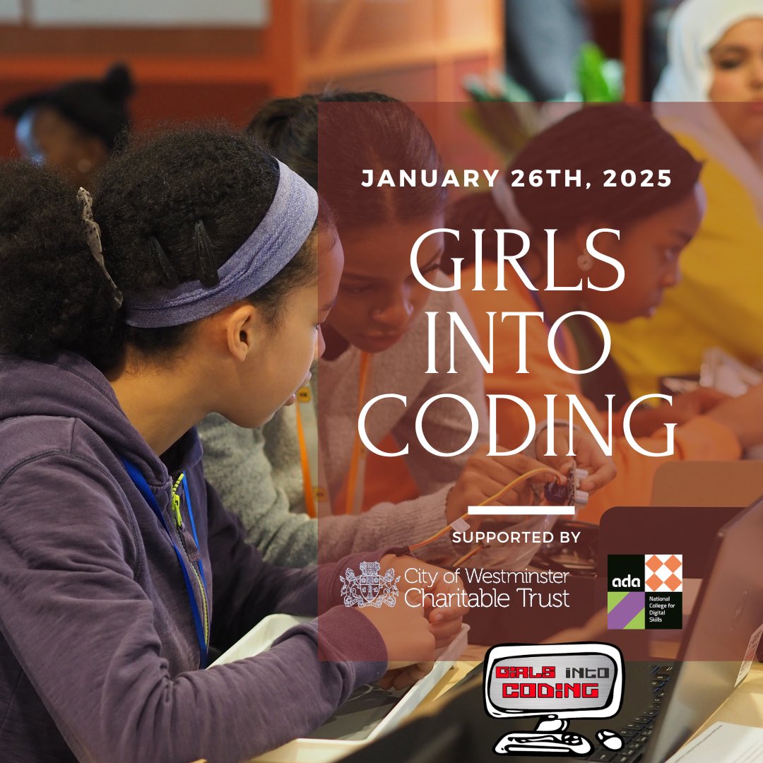 girls_into_coding (@girlsintocoding) on Twitter photo 💥 Excitement is building for our Girls Into Coding event this Sunday at <a href="/AdaCollege/">Ada, the National College for Digital Skills</a>
🚀 Hands-on tech activities 🤖, mentoring debuts of GIC girls 🎉, & inspiring talks 💡 from Yasmin Ali & Regina Heap await. Huge thanks to <a href="/CityWestminster/">Westminster City Council</a> for their support! #tech #engineering 💥 Excitement is building for our Girls Into Coding event this Sunday at <a href="/AdaCollege/">Ada, the National College for Digital Skills</a>
🚀 Hands-on tech activities 🤖, mentoring debuts of GIC girls 🎉, & inspiring talks 💡 from Yasmin Ali & Regina Heap await. Huge thanks to <a href="/CityWestminster/">Westminster City Council</a> for their support! #tech #engineering