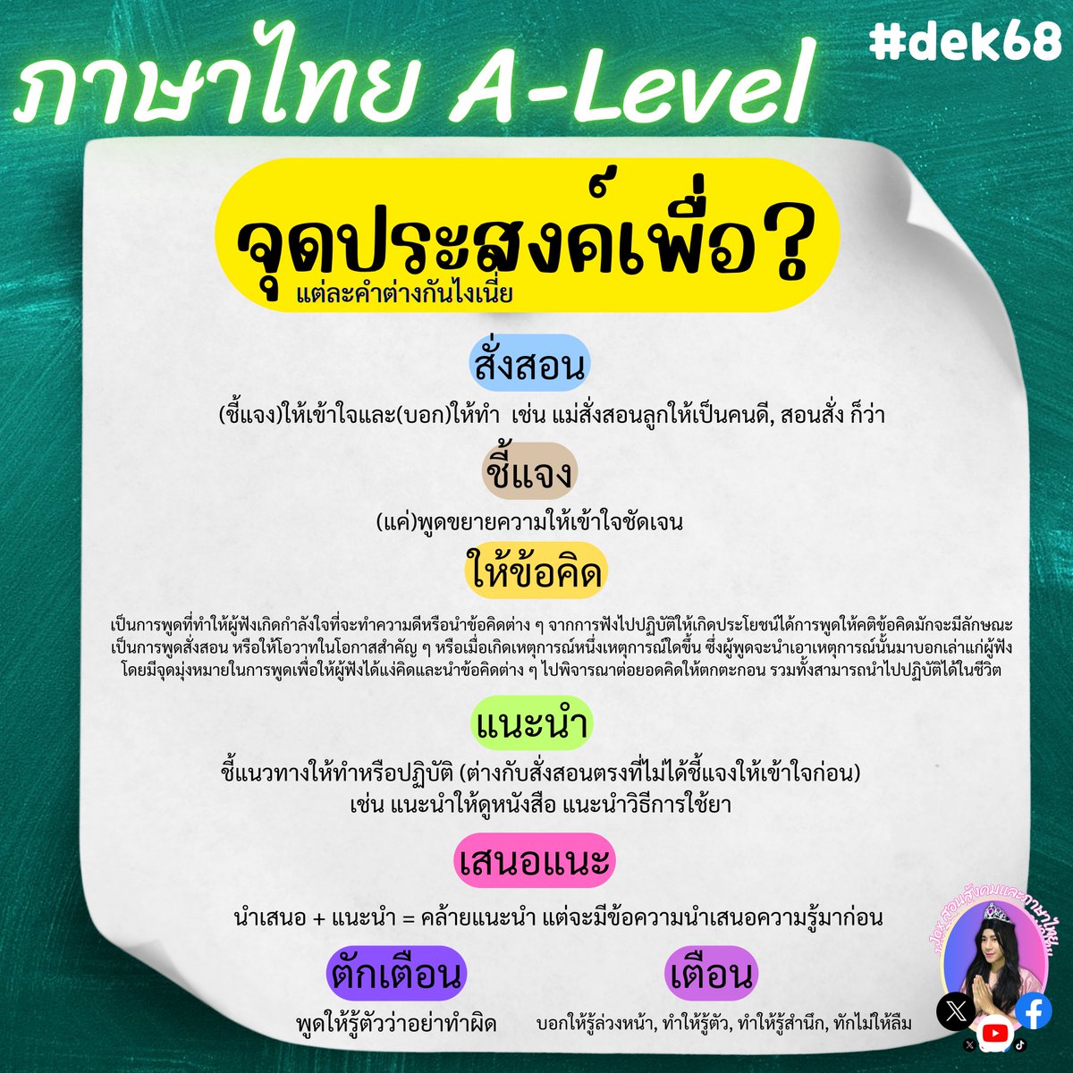 Jax สอนสังคมและภาษาไทย tweet media