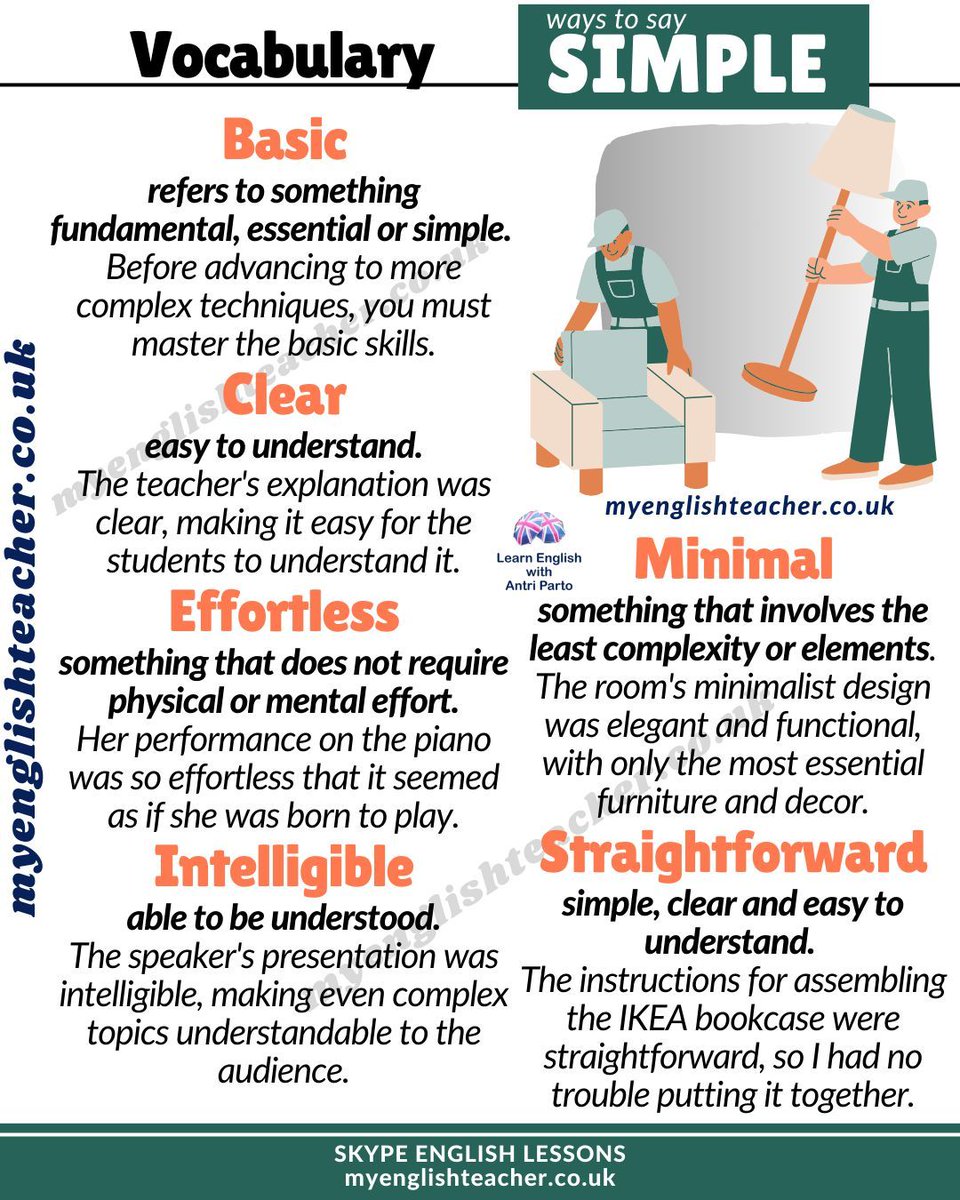 MyLinguaAcademy's tweet photo. Learn 18 ways to say SIMPLE
https://t.co/nPCBcFKRne https://t.co/krTsoRFfo1