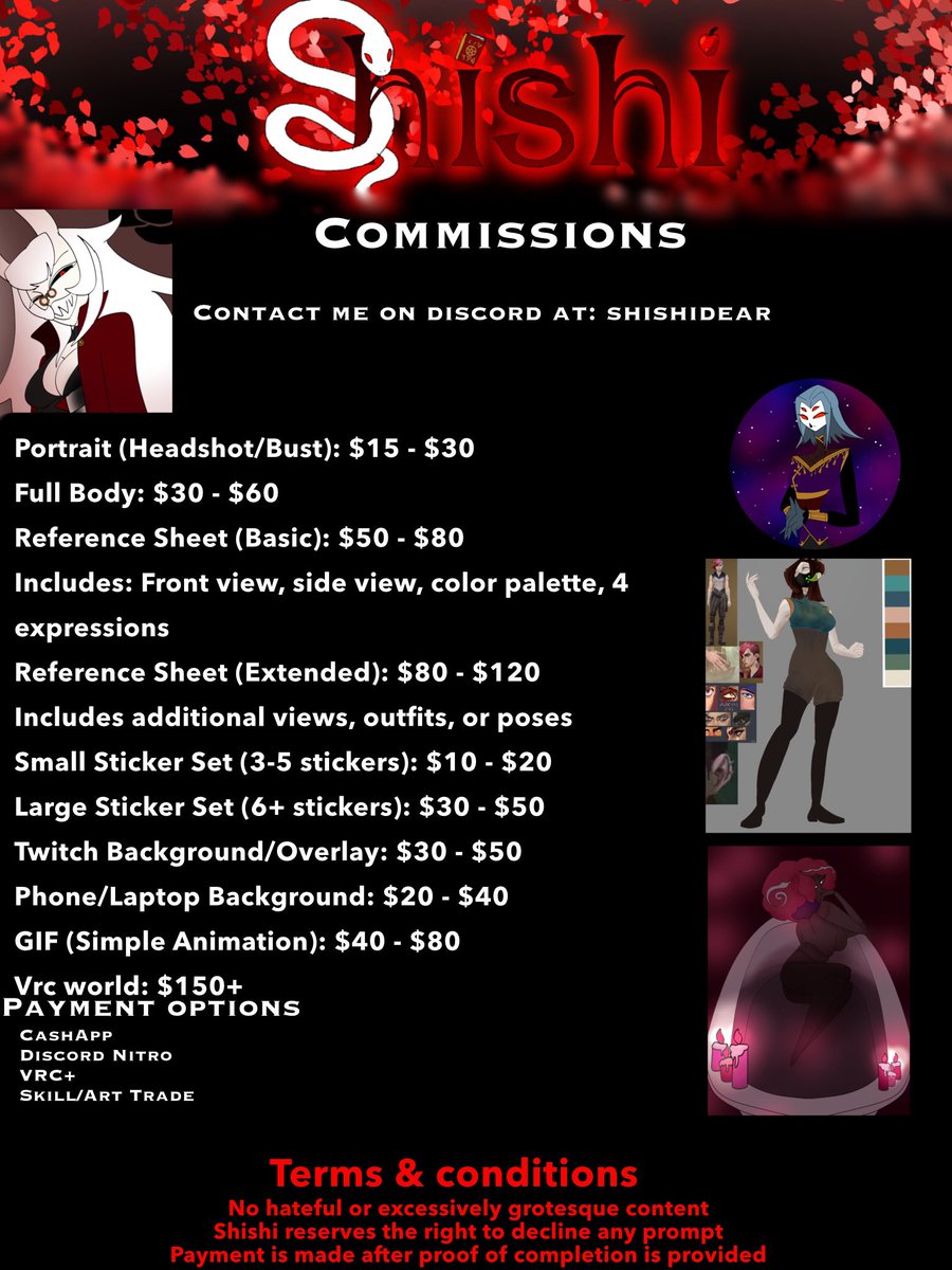 shishithedevol's tweet photo. Commissions are still open! Some life things came up and I could use the support! #art #commissionsopen #vrchatavatar #Vtuber https://t.co/8laTFbRRh7