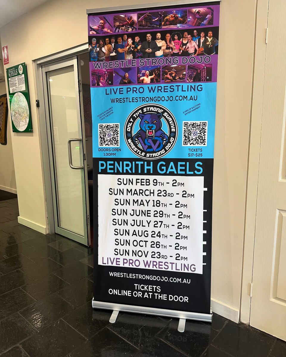SAVE THESE DATES!!!! 🇦🇺 
These are my <a href="/wsdojo/">Wrestle Strong Dojo</a> appearances at Penrith Gaels. Tickets: wrestlestrongdojo.com.au 
9th of February 
23rd of March 
18th of May 
29th of June 
27th of July 
24th of August 
26th of October 
23rd of November