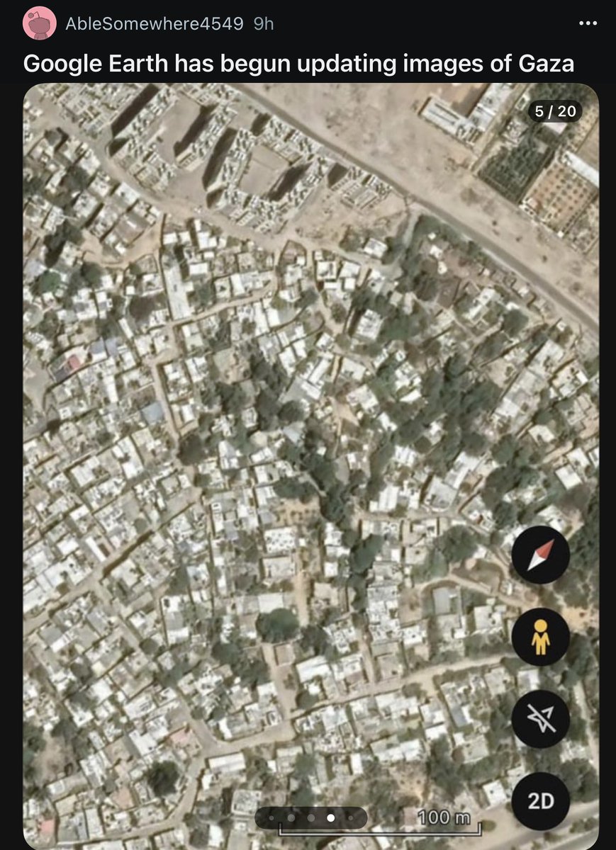 _Starkilla's tweet photo. Google earth images of Gaza. This is so heartbreaking https://t.co/R3tU6Hj0WK