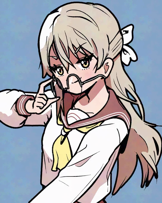ドヤ顔メガネ外しgirl 