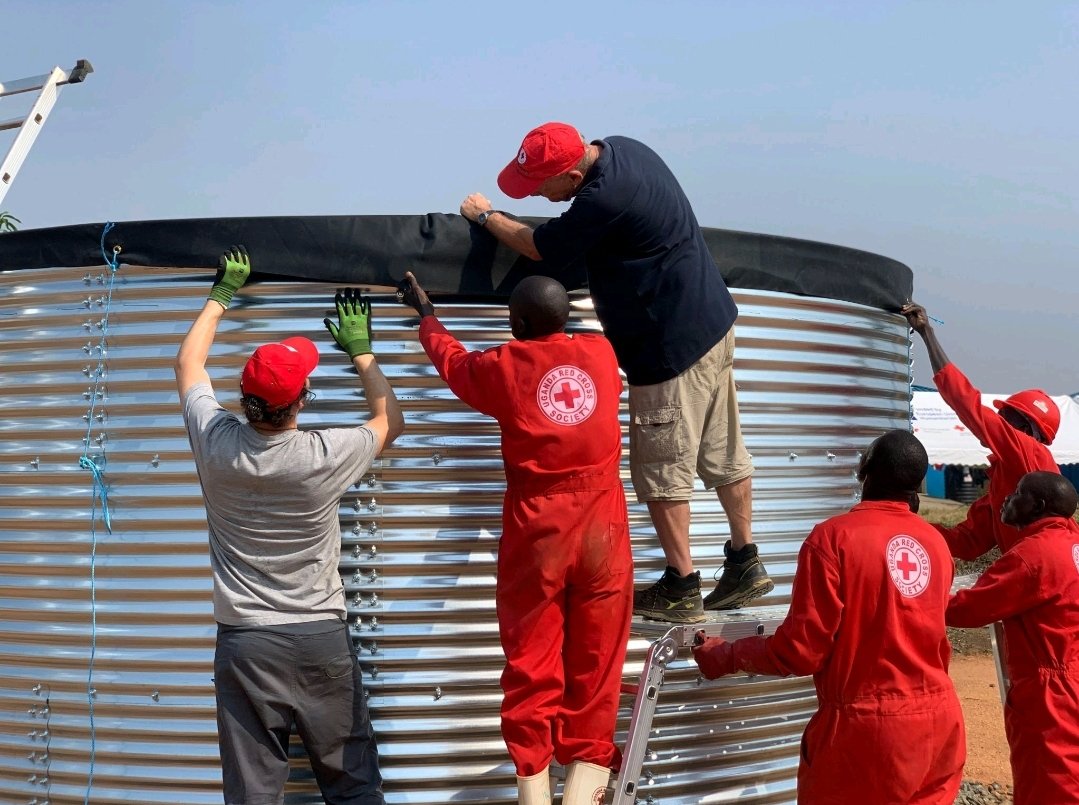 inakasiita1's tweet photo. @UgandaRedCross WASH team in Imvepi refugee settlement setting up facilities for fecal sludge management in the refugee hosting community.
Fecal sludge management involves the safe handling of human waste from toilets.ย This includes collecting, transporting, treating, and disposing of fecal matter from septic tanks and pit latrines.ย
Fecal sludge management prevents the spread of disease by keeping human waste from contaminating drinking water and the environment.
And, it is important in humanitarian settings where diseases such as cholera and dysentery can spread quickly.
It also prevents the spread of disease by keeping human waste from contaminating drinking water and the environment.
@UgandaRedCross
@IFRCAfrica @ifrc @eu_echo @RodeKruisVL @roteskreuzat