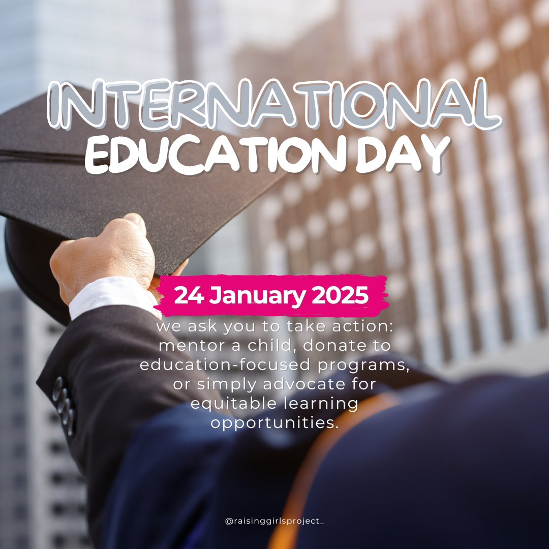 RWImagazine's tweet photo. Happy International Education Day 

This year, we celebrate the International Day of Education under the theme: “AI and Education: Preserving Human Agency in a World of Automation.”

#internationaldayofeducation2025 https://t.co/z0ScifLAv7