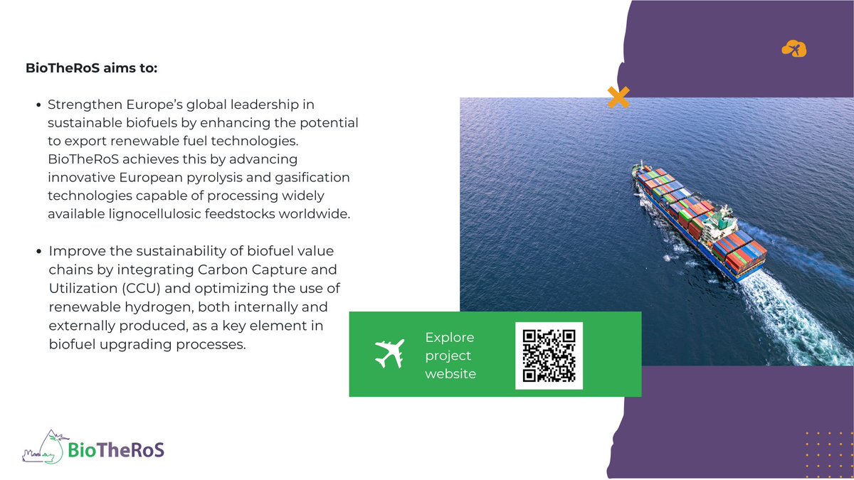 BioTheRoS EU Project (@biotheros_eu) on Twitter photo #BioTheRoS works on advancing Europe’s leadership in sustainable biofuels by developing innovative pyrolysis and gasification technologies for global renewable energy solutions.
🌱
<a href="/CERTHellas/">ΕΚΕΤΑ-CERTH</a> | @btgworld | <a href="/fCIRCE/">CIRCE - Centro Tecnológico</a> | <a href="/WIPRenewables/">WIP Renewable Energies</a>
✈️
#SAF #Innovation #Pyrolysis #Gasification #BioTheRoS works on advancing Europe’s leadership in sustainable biofuels by developing innovative pyrolysis and gasification technologies for global renewable energy solutions.
🌱
<a href="/CERTHellas/">ΕΚΕΤΑ-CERTH</a> | @btgworld | <a href="/fCIRCE/">CIRCE - Centro Tecnológico</a> | <a href="/WIPRenewables/">WIP Renewable Energies</a>
✈️
#SAF #Innovation #Pyrolysis #Gasification