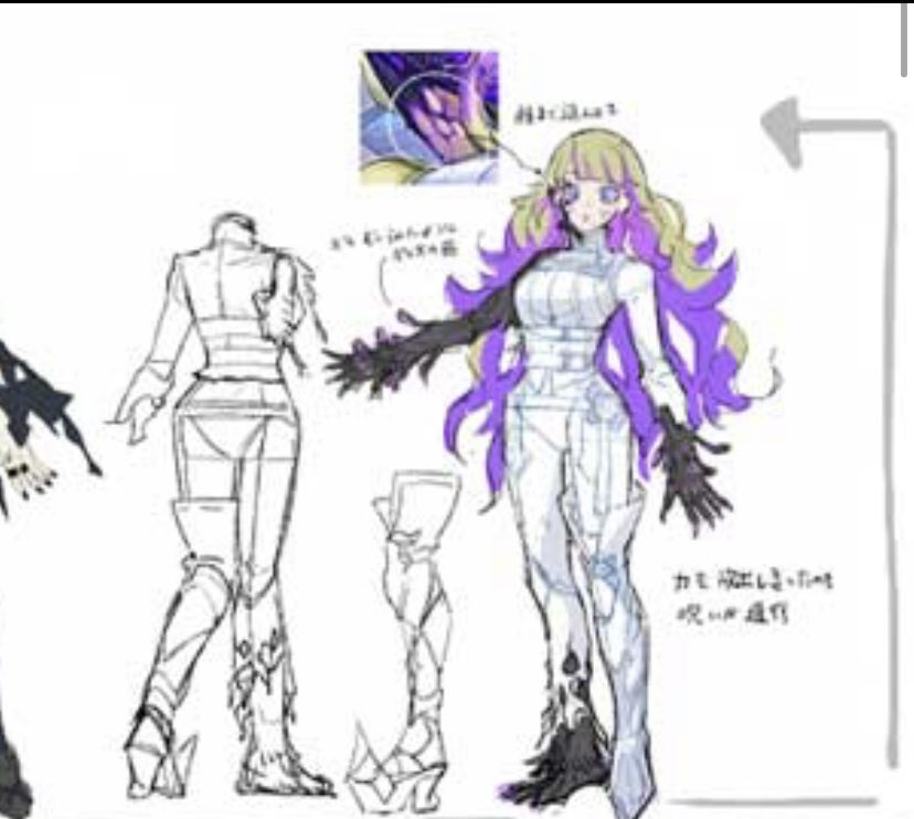 「ディアベルゼ、体中ヒビだらけで力を使い切って顔まで呪いが進行してるかなり痛々しい」|ささみ＿(　_´ω`)_のイラスト