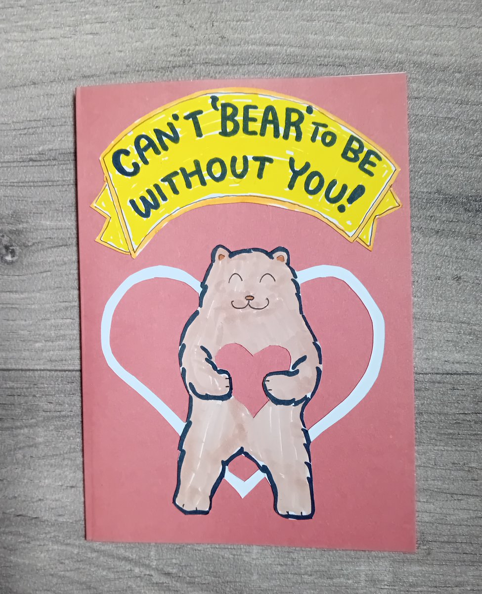 AxelinaPro's tweet photo. Is there somebody in your life that you can't bear to be without? If so, my cute,handmade card might be just perfect! :-) It is available from https://t.co/kCpDi20JlJ #bear #bearcard #lovecard #valentinescard #SmallBizFridayUK #shopindie #handmade #girlfriendgift #boyfriendgift https://t.co/6OWYdgResO