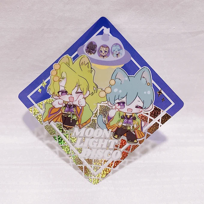 ✧ 𝐍𝐞𝐰 𝐠𝐨𝐨𝐝𝐬 ✧月都グッズを3つ作りました!擬ねこ化アクリルジオラマアクリルキーホルダー(繋がるねこみみ/にゃんこUFO)ねこみみにゃんこクリアカードこうやちゃん #nyanriga9 との合作の豪華仕様です1/26のブリデにて頒布予定ですよろしくお願いいたします! 