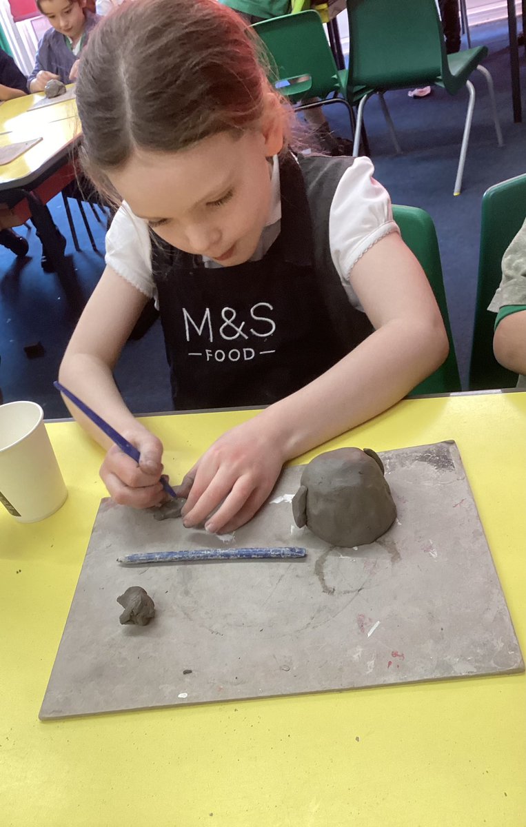 whcps's tweet photo. Year 2 have been enjoying Art in a Day today. We have been learning all about Andy Goldsworthy. We looked at some of his land art sculptures and created our own penguin sculptures using clay #whcyear2 #whcart https://t.co/qC12mthp0n