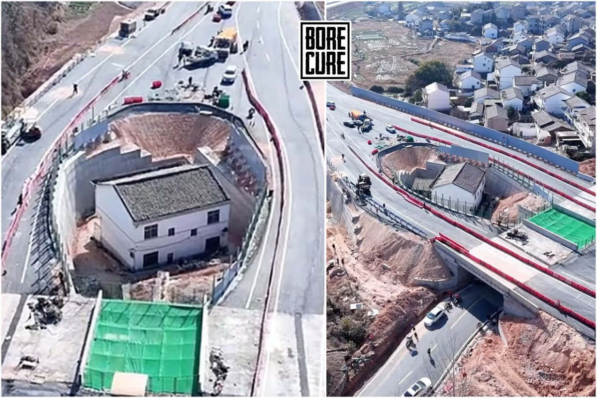 Chinese authorities built a motorway around a house after its elderly owner refused a $220K compensation offer: 'I regret it a bit'