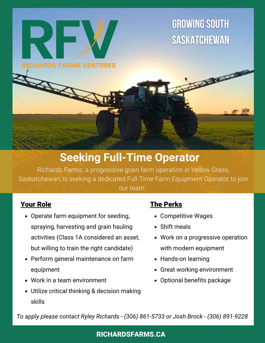 We are seeking a full time employee to join our team.