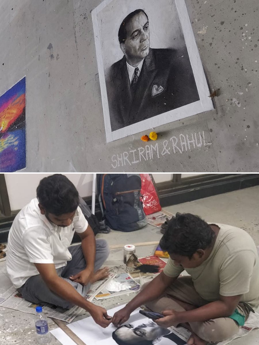 Remembering Dr. Homi Jehangir Bhabha, father of the Indian nuclear programme. His vision and legacy continue to inspire generations. 

Images: 'Rangoli' by talented artists, paying heartfelt homage to Dr. Bhabha.