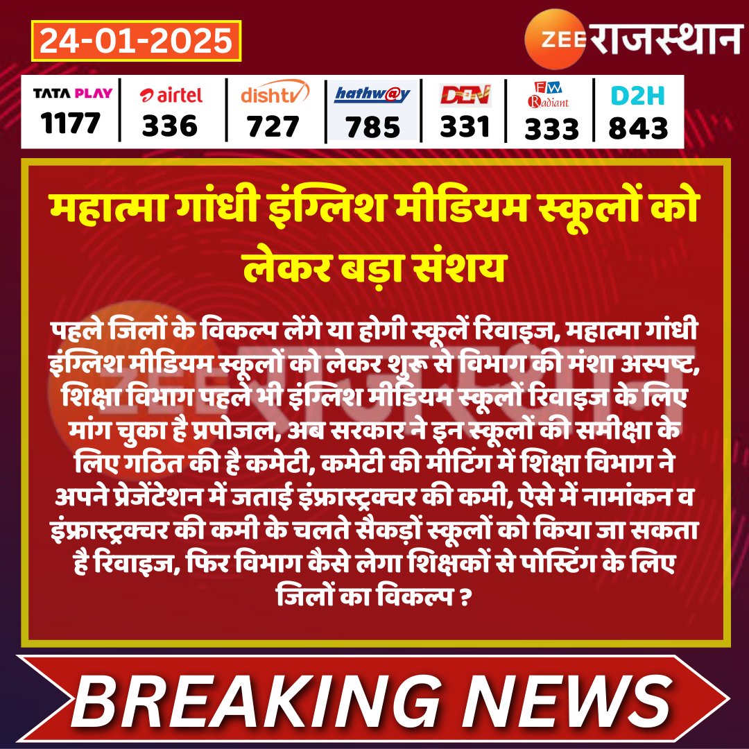 #MGGS_भर्ती_पुरी_करो
#MGGS_में_पदस्थापन_करो
माननीय <a href="/BhajanlalBjp/">Bhajanlal Sharma</a> अंग्रेजी माध्यम विद्यालयों की बोर्ड परीक्षा नजदीक है लेकिन अभी तक 
 स्टाफ चयन हेतु परीक्षा परिणाम के बाद भी पदस्थापन की प्रक्रिया शुरू नहीं हुई, जल्द अंग्रेजी माध्यम में पदस्थापन करो।
<a href="/madandilawar/">Madan Dilawar</a> <a href="/RajGovOfficial/">Government of Rajasthan</a>
