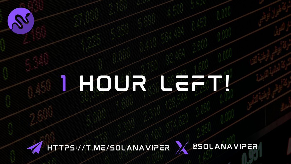 SOLANAVIPER's tweet photo. Get your Solana ready fam! join us now! https://t.co/3PQN54do6X https://t.co/h3AtiVMedP