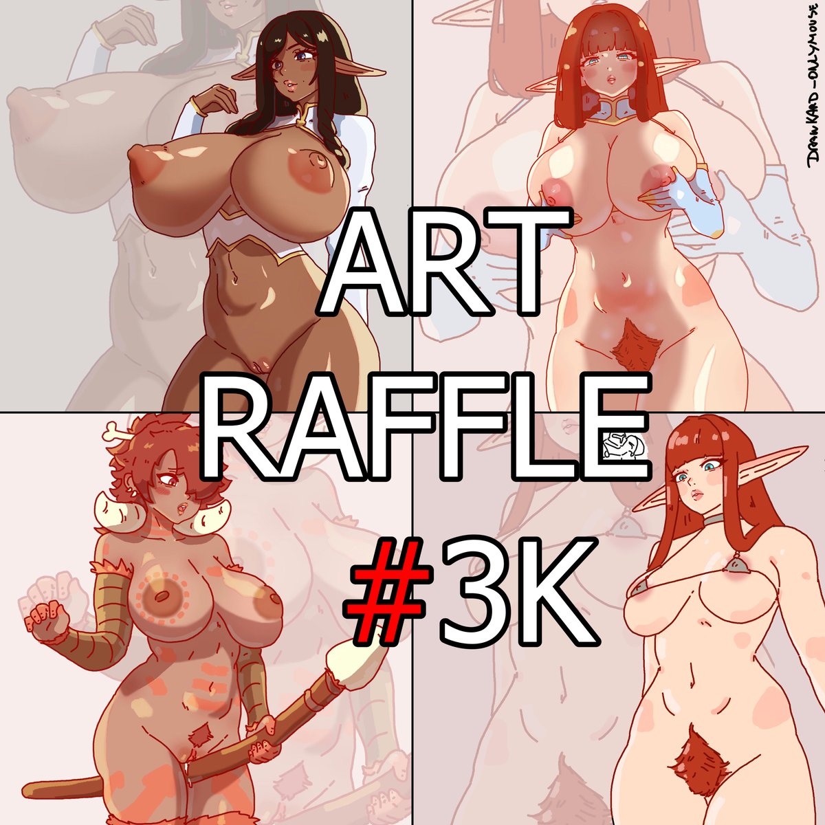 #Artraffle for the 3K ! 🔴
✨Win a drawing🖱️ as in the illustration✨How ?

- Like, RT, Follow and cmt your OC (woman, nekogirl🙏)

Winner on February 21, I come back to him to know the choice of his OC is still ok ! 

*if the art raffle works, I add a second winner (max 3)*