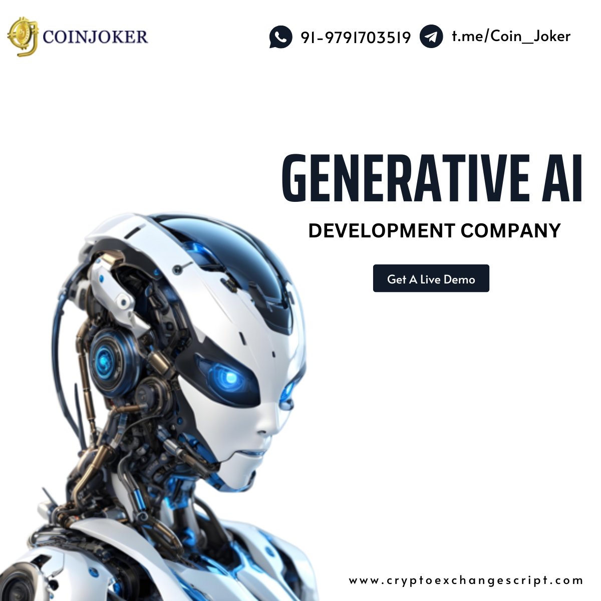 coinjoker_tech's tweet image. Empower Innovation with Generative AI Development by Coinjoker!
From creative content generation to intelligent automation, we bring your vision to life.
Reimagine innovation with Generative AI today! &gt;&gt; bit.ly/3A7F2ug
#GenerativeAIDevelopment #AIPoweredSolutions #AI