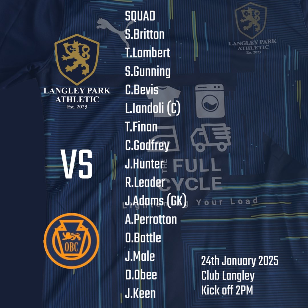 Squad list for tommorow!