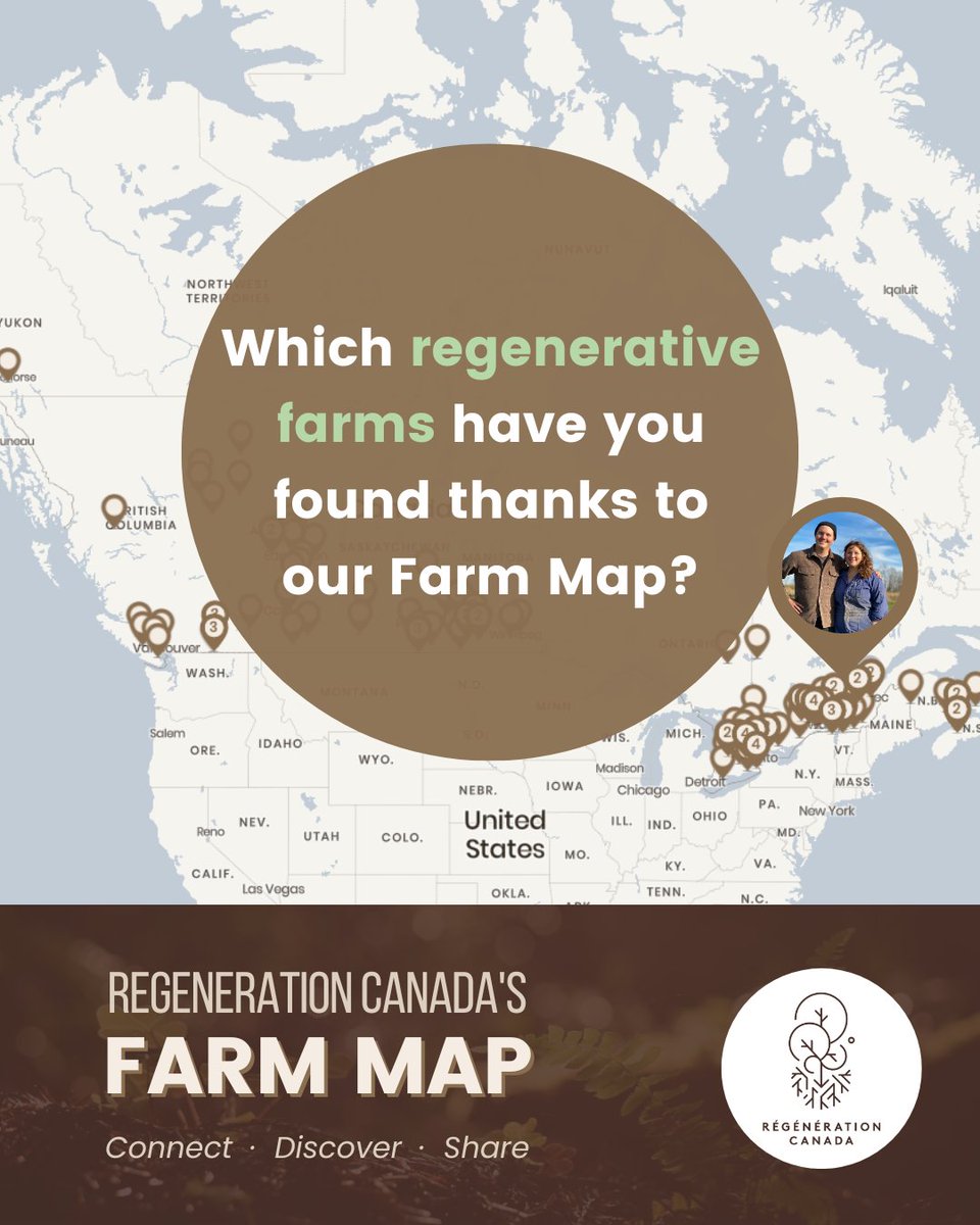 regenerationcan's tweet image. 👀 Have you used our Regenerative Farm Map to find farms near you? 🌱

Our Map connects you with 175+ farms across Canada using regenerative practices and improving our ecosystems 🌿

Tag or name the regenerative farms YOU&apos;VE discovered in the comments and show them some love! 👇