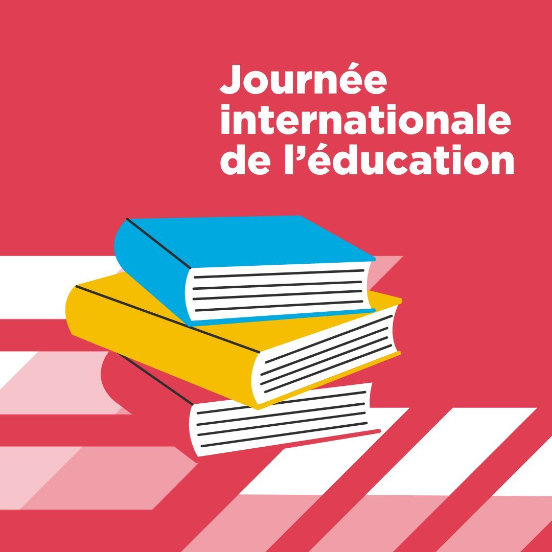 Aujourd'hui, nous célébrons la Journée internationale de l'éducation, et nous réaffirmons notre engagement à donner à chaque élève les moyens de s'épanouir et de réaliser ses rêves.