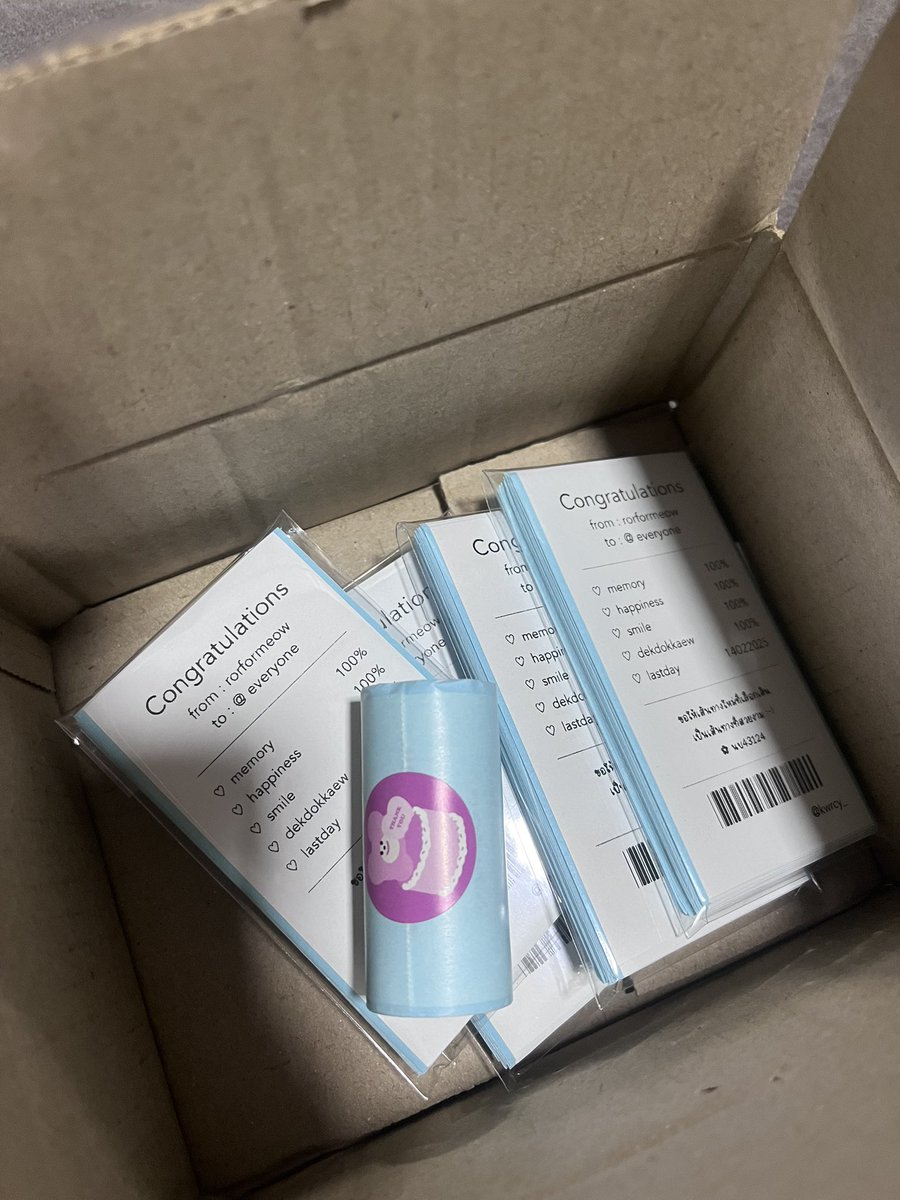 ตอบแชทไวออกแบบไว ราคาน่ารักประทับใจมากค่ะถ้ามีโอกาสหน้าซ้ำแน่นอน มีแถมมาให้ด้วยน่ารักมากค่ะ♥️♥️ #printwithonlywh