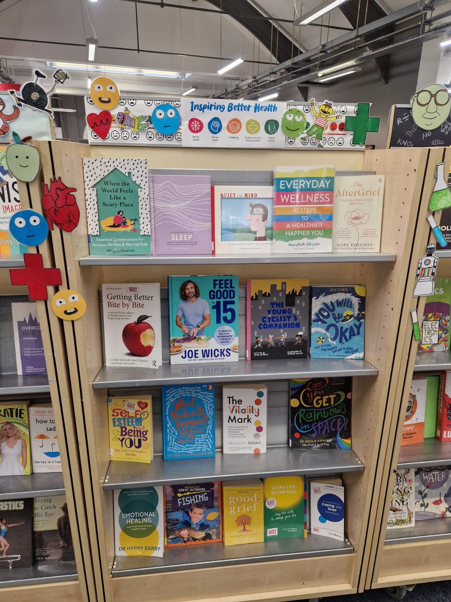 ElthamLibrary's tweet photo. This week is #HealthInformationWeek + #ElthamLibrary are encouraging you to look at your health + wellbeing with a new display of books to educate yourself. In partnership with LiveWell Greenwich on Wednesdays from 10am-1pm we offer a drop in health advice check. https://t.co/ZaEUfzgk2A