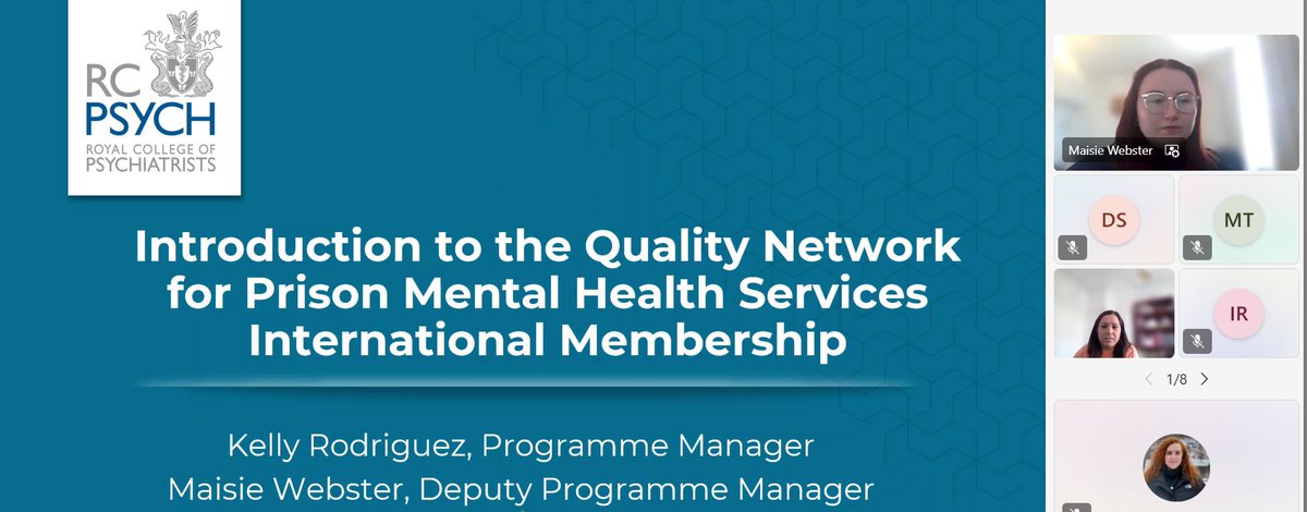 📢Next up: Kelly Rodriguez, #QNPMHS Programme Manager and Maisie Webster, #QNPMHS Deputy Programme Manager- give us an overview of the Network (who we are, what we do) and what the International Membership will hope to achieve with your support 🌍Follow along to hear more!