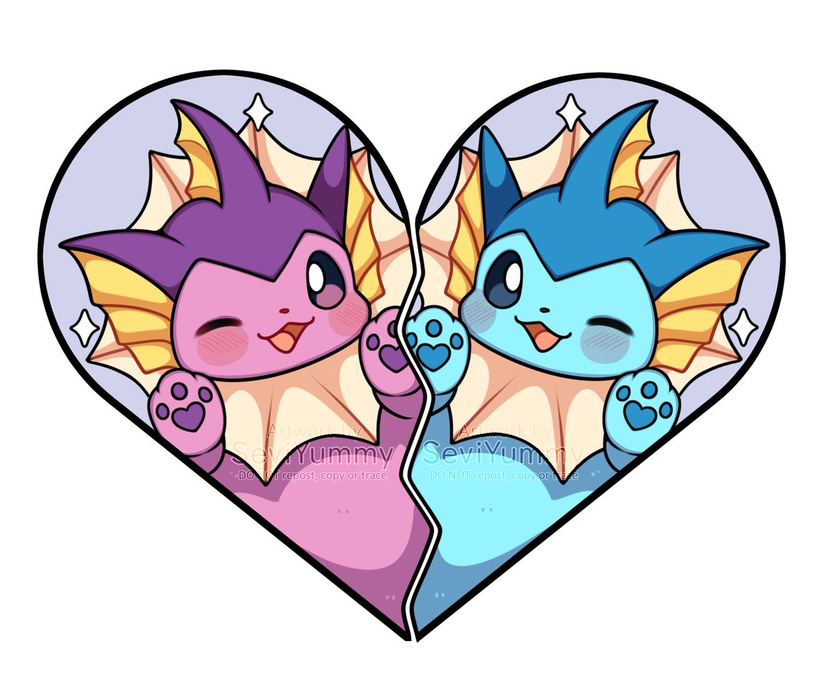 SeviYummy's tweet photo. Vaporeon and Shiny Vaporeon ✨ https://t.co/6LdZdMNW8Y