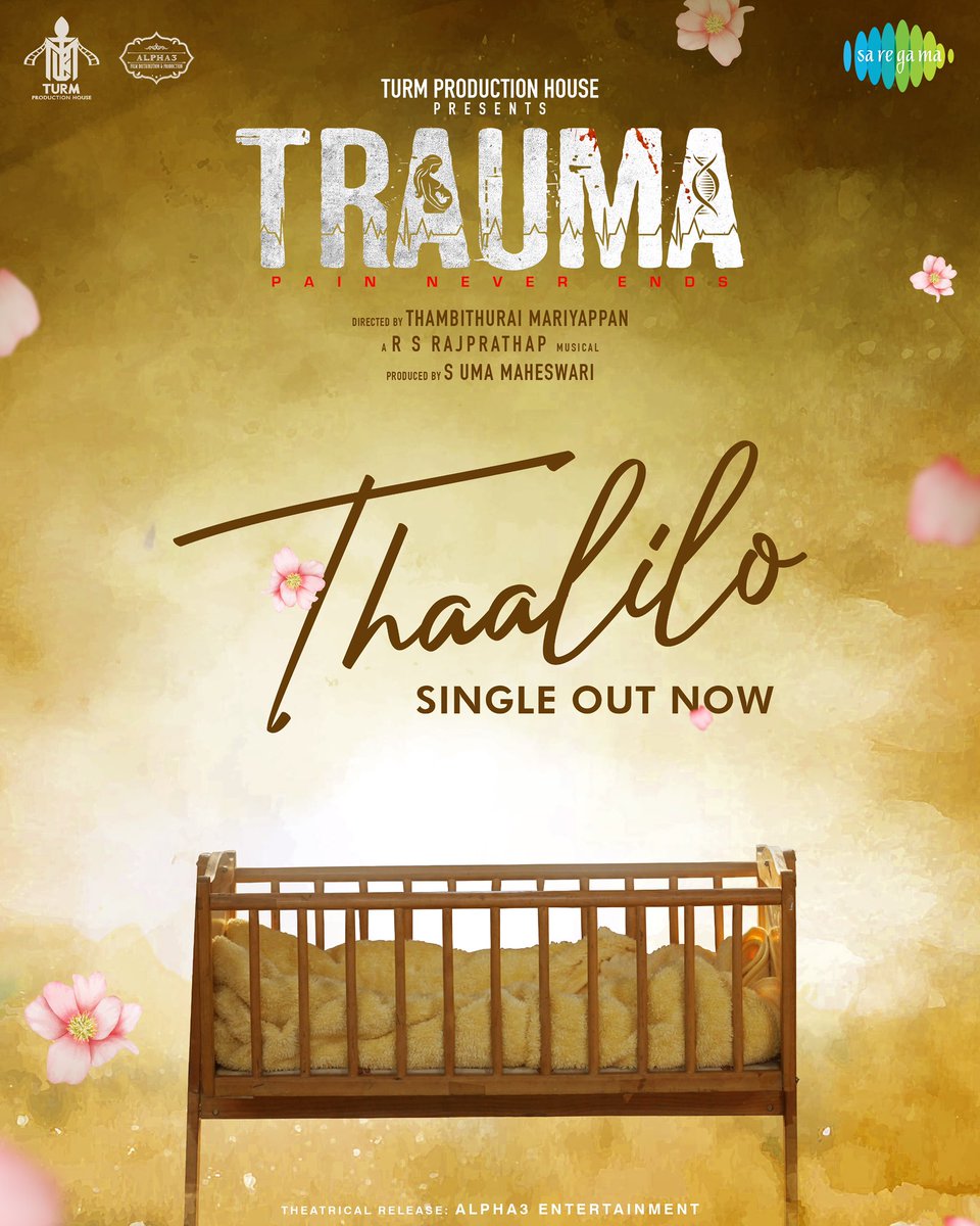 venkat prabhu (@vp_offl) on Twitter photo Happy to release the Second Single #Thaalilo from #Trauma!
youtube.com/watch?v=UZ_Bzs…
an <a href="/Rajprathaprs/">R.S.Rajprathap</a> Musical 🎶
a <a href="/MageshBalakris5/">Magesh Balakrishnan</a> Lyrical ✍🏻
🎙️ <a href="/KSChithra/">K S Chithra</a>
🎥<a href="/Thambithurai_ma/">Thambithurai Director</a>
<a href="/AnanthNag24/">Ananth Nag ™</a> <a href="/IamChandini_12/">Chandini Tamilarasan</a> <a href="/Actor_Prathu/">Prathosh S</a> @Jelamaran <a href="/Alpha3_elma/">ELMA ENTERTAINMENT PVT. LTD.</a> <a href="/tniconchennai/">TN iCON</a> <a href="/Turm_thambi/">TURM Production House</a> Happy to release the Second Single #Thaalilo from #Trauma!
youtube.com/watch?v=UZ_Bzs…
an <a href="/Rajprathaprs/">R.S.Rajprathap</a> Musical 🎶
a <a href="/MageshBalakris5/">Magesh Balakrishnan</a> Lyrical ✍🏻
🎙️ <a href="/KSChithra/">K S Chithra</a>
🎥<a href="/Thambithurai_ma/">Thambithurai Director</a>
<a href="/AnanthNag24/">Ananth Nag ™</a> <a href="/IamChandini_12/">Chandini Tamilarasan</a> <a href="/Actor_Prathu/">Prathosh S</a> @Jelamaran <a href="/Alpha3_elma/">ELMA ENTERTAINMENT PVT. LTD.</a> <a href="/tniconchennai/">TN iCON</a> <a href="/Turm_thambi/">TURM Production House</a>