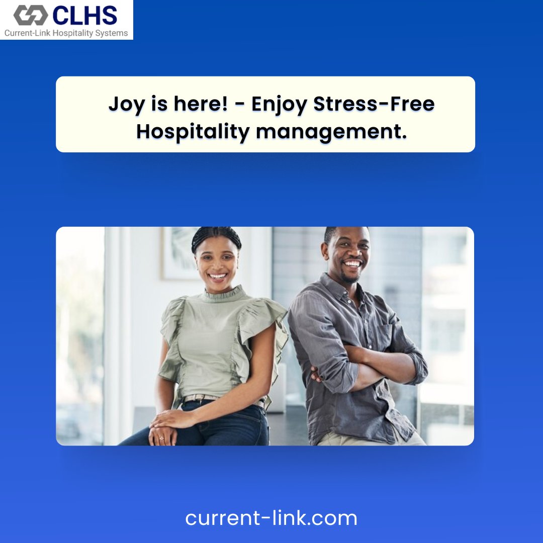 CLHS_Nigeria's tweet photo. Joy is here! At Current Link Hospitality Systems, we simplify your hotel and restaurant operations so you can focus on delivering memorable guest experiences.
We provide Opera PMS & Micros POS, Harmony Accounting Software, and Reliable Tech Support. #CLHS https://t.co/6KHIi2nxMo