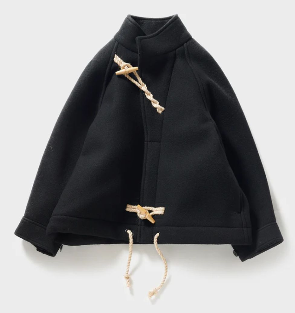 HYKE ダッフルコート 黒 広瀬すずちゃん 着用 サイズ1 24AW