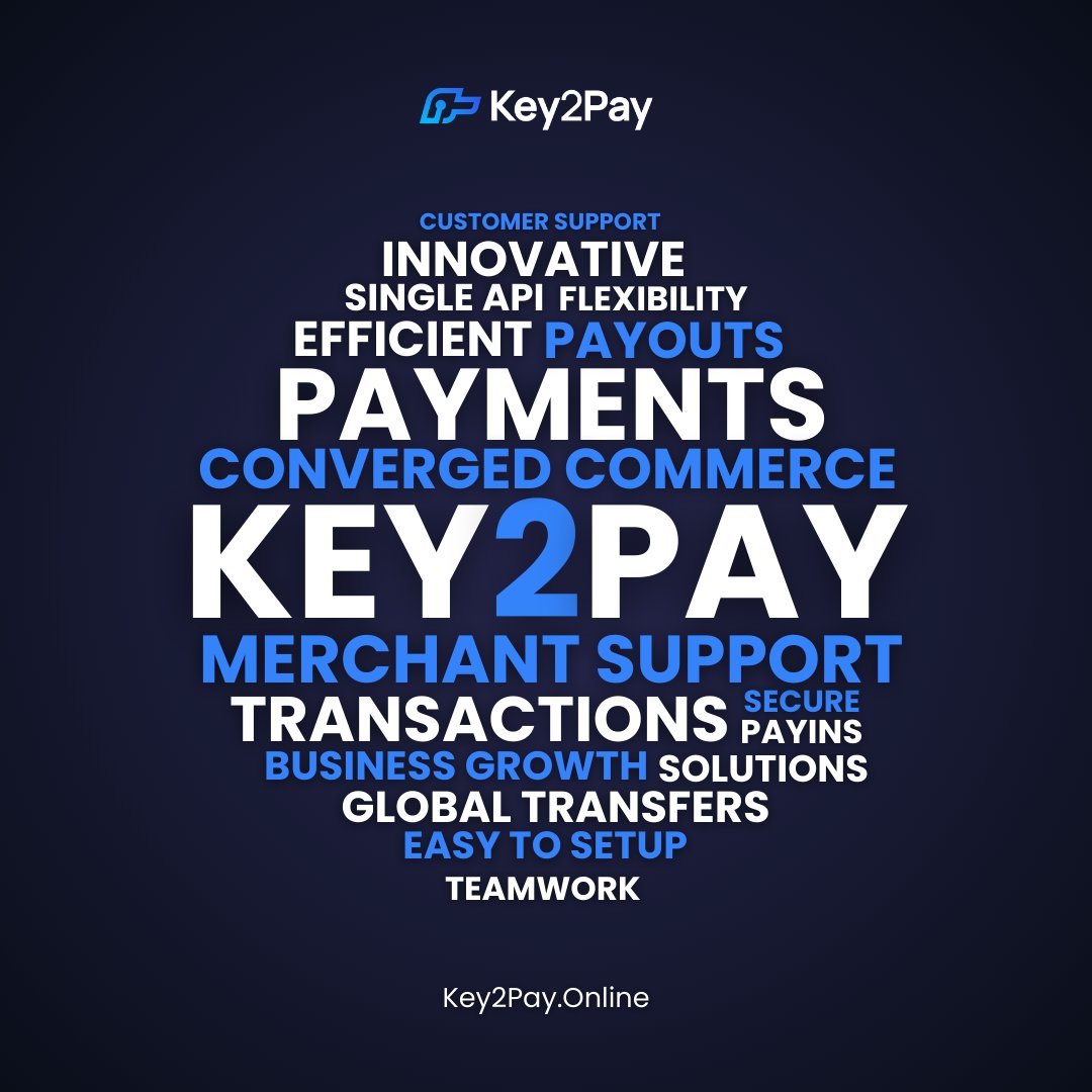 key2payonline's tweet image. 🔑 At Key2Pay, our mission is simple: delivering payment services that are fast, efficient, and secure.

Start now👉 @key2payonline
.
.
.
#securepayments #onlinepayments #paymentservice #paymentsolutions #business #onlinebusiness #businessgrowth #payments #fintech #Key2PayOnline