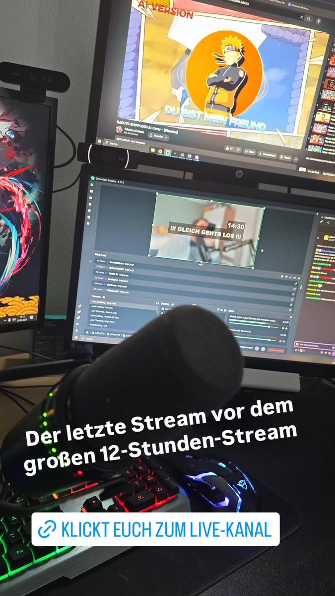 codeanime86 (@codeanime86) on Twitter photo Morgen 12h-Stream - jetzt nochmal live! twitch.tv/codeanime86
#livestreaming #twitchstreamers #streaming #smallstreamer #streamer #gamer #smallstreamers #live #SupportSmallStreamers
<a href="/GermanTwitchRT/">GermanMediaRetweet</a>
<a href="/StreamDESupport/">StreamDE Support</a>
<a href="/StreamerSupRT/">StreamerSupportRT</a>
<a href="/StreamRT_DE/">Stream Follower DE</a> Morgen 12h-Stream - jetzt nochmal live! twitch.tv/codeanime86
#livestreaming #twitchstreamers #streaming #smallstreamer #streamer #gamer #smallstreamers #live #SupportSmallStreamers
<a href="/GermanTwitchRT/">GermanMediaRetweet</a>
<a href="/StreamDESupport/">StreamDE Support</a>
<a href="/StreamerSupRT/">StreamerSupportRT</a>
<a href="/StreamRT_DE/">Stream Follower DE</a>