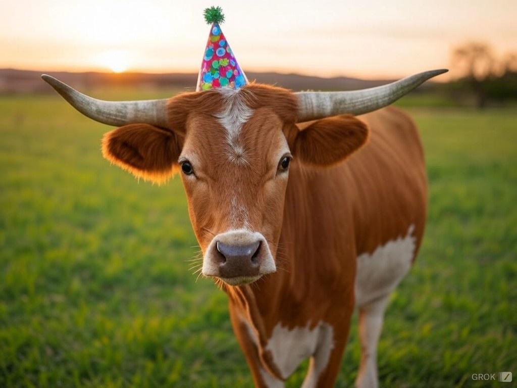 TexasEx10's tweet photo. Happy Birthday to Bevo, the best and most beautiful mascot. 🧡 https://t.co/rfEMQXbrU5