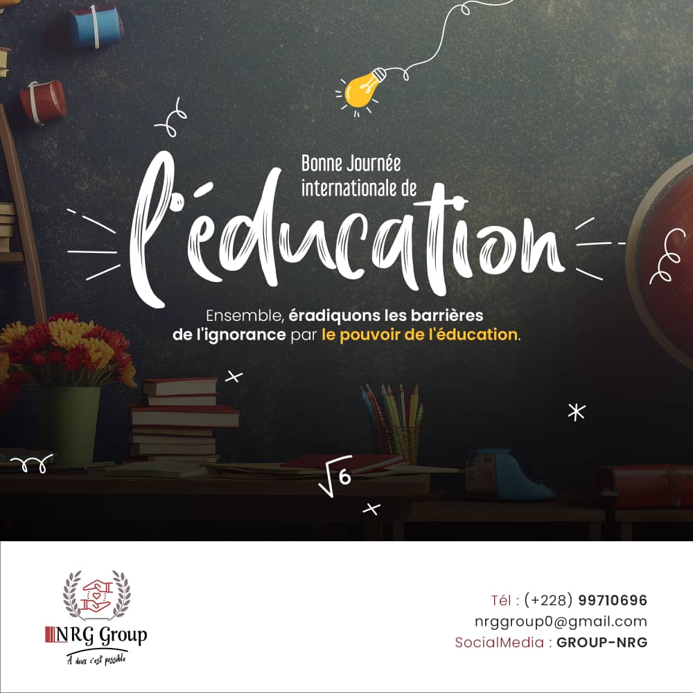 " L'IA et l'éducation : préserver l'autonomie dans un monde automatisé ".

En cette journée internationale de l'Éducation, nous célébrons le pouvoir de l'éducation, arme pouvant transformer des vies et révolutionner le monde.
 #JournéeInternationaleDeLEducation 
#NRG_Group