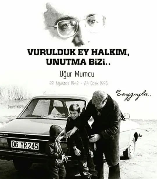 ''Bu fotoğraf çok ağırdır.!
Çünkü bu araba, o arabadır..
Uğur'lar olsun..''

#UğurMumcu