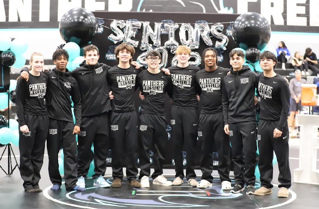 Leaving it all on the mat one last time at home. Here’s to the memories, the grit, and the glory. Thank you Seniors!!!#pantherwrestling#seniornight#scraplife