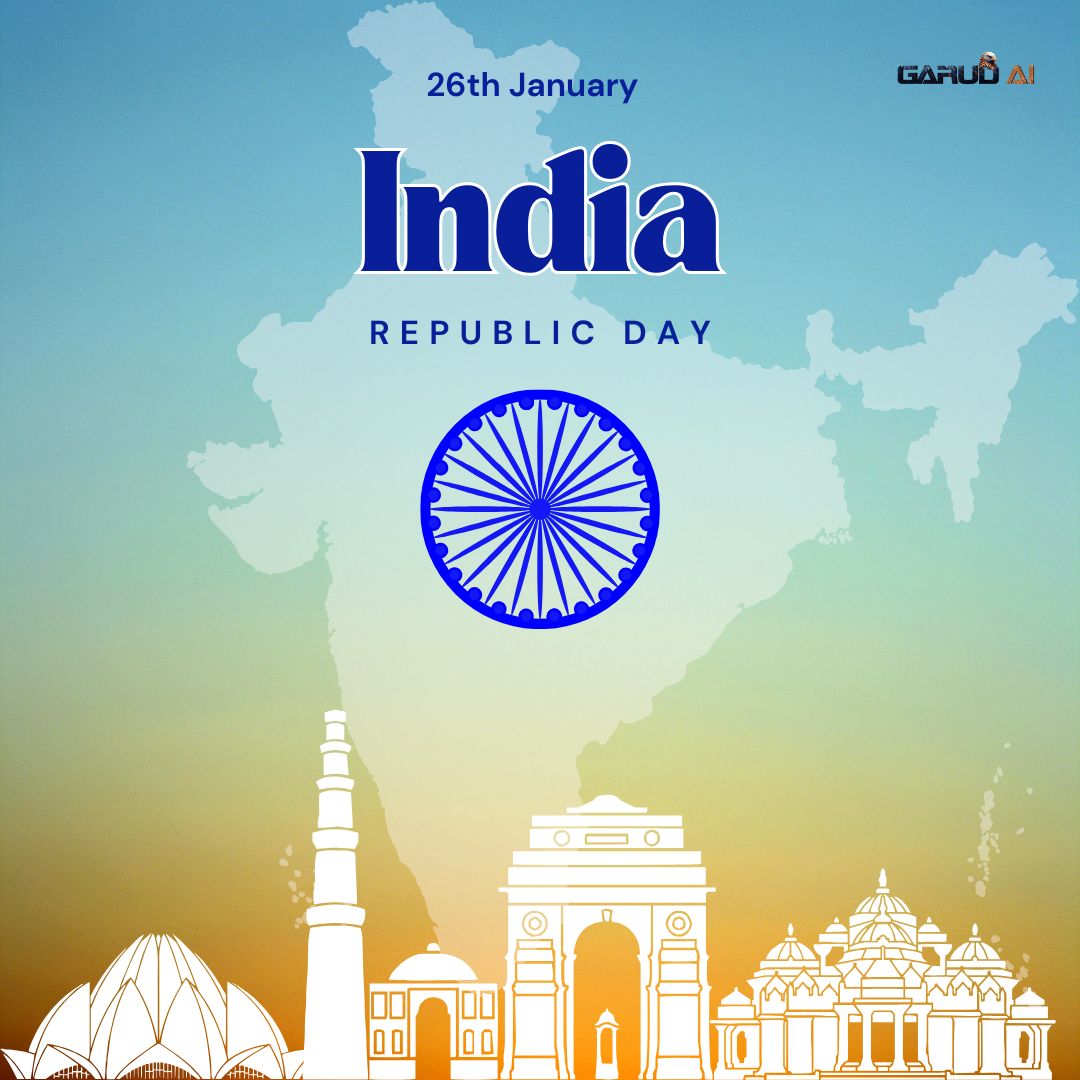 garud_ai's tweet photo. 🇮🇳 Celebrating the spirit of unity and freedom this Republic Day! Let's honor the diversity, culture, and heritage of our incredible India. 🕊️✨

Jai Hind! 🙌
#RepublicDay #IndiaPride #UnityInDiversity #GarudAI https://t.co/T1J4rYCrcM