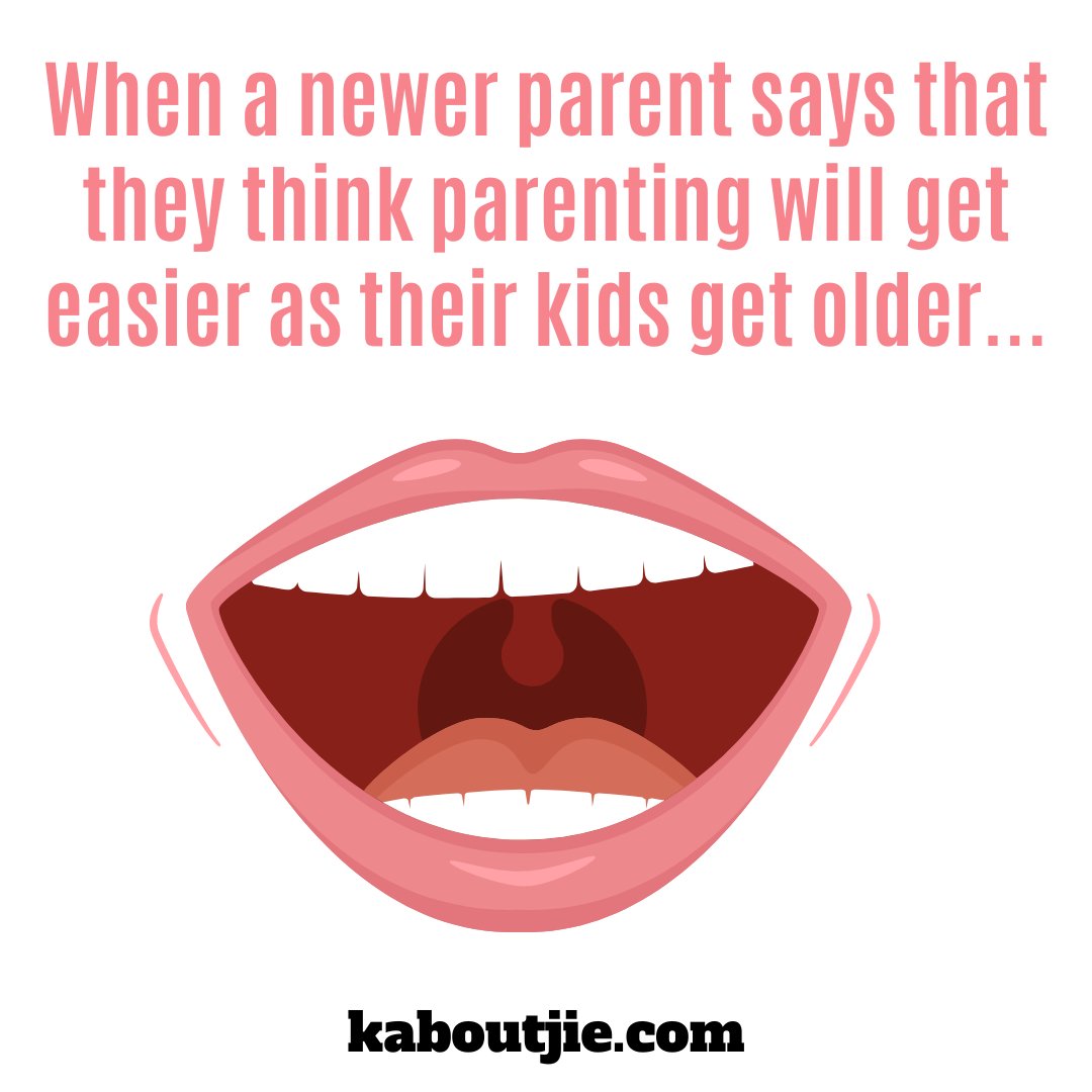 Kaboutjie's tweet image. #ParentingRealityCheck #ItDoesntGetEasier #MomTruths

kaboutjie.com