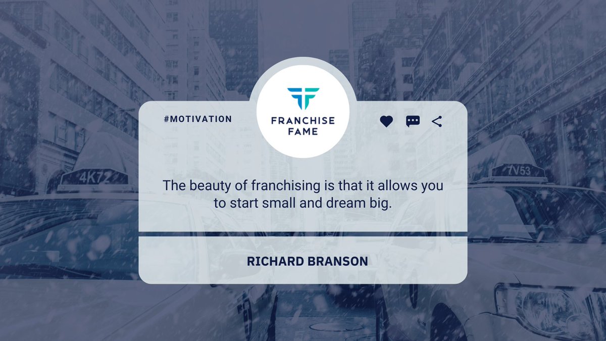 Say hello to the weekend with a #franchise quote from us :)