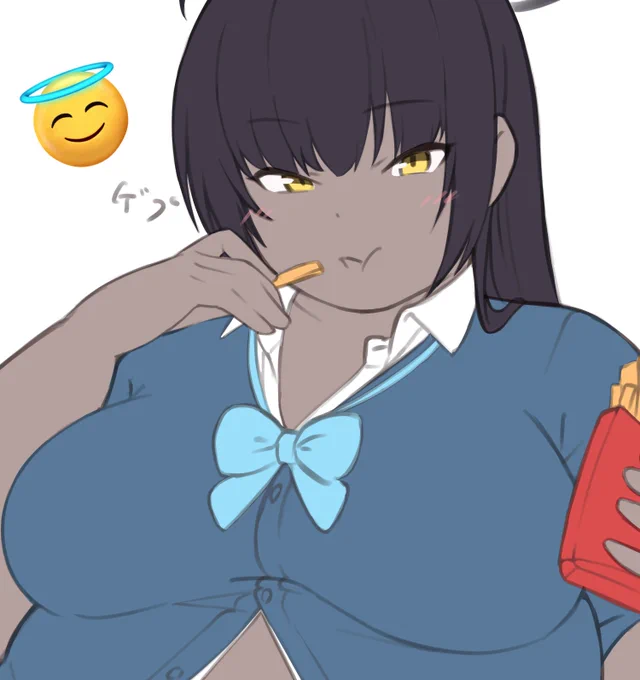 wip 明日上げる予定(どんなたぷたぷお腹になってるかお楽しみに) 