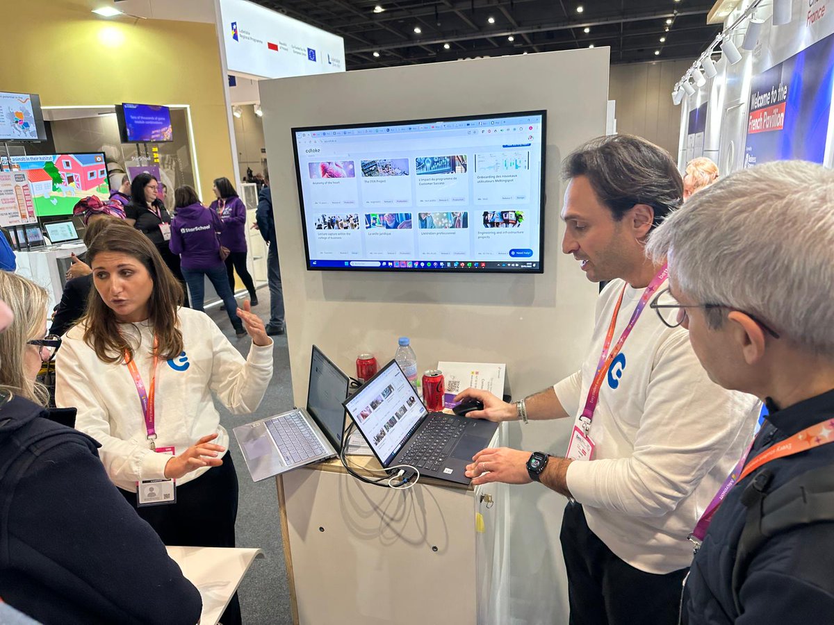 Présentation de la solution Copilote #IA de #edtake 🇫🇷 pour la création de contenus pédagogiques au #Bett2025 ⤵️
✔️ Zoom sur les fonctionnalités de Copilote IA
✔️ Démonstration de la plateforme.
#EdTech 
#FrenchTech
#Ambition21 #FSE+
#IntelligenceArtificielle