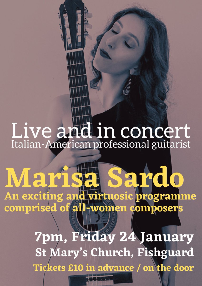 TONIGHT! The weather will be calmer and the concert will be going ahead. Hope to see you there for what promises to be a real treat!
#livemusic #guitarconcert #greatnightout
